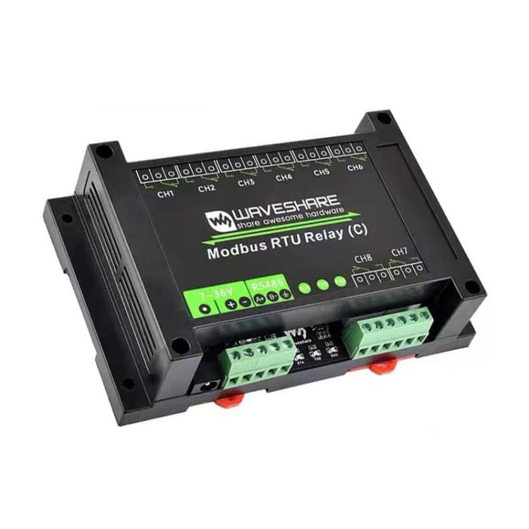 Waveshare Modbus RTU Protocol 8-Ch Latching Relay Module (C) With RS485 Interface, 30460 Waveshare Modbus RTU Protocol 8-Ch Latching Relay Module (C) With RS485 Interface, 30460
